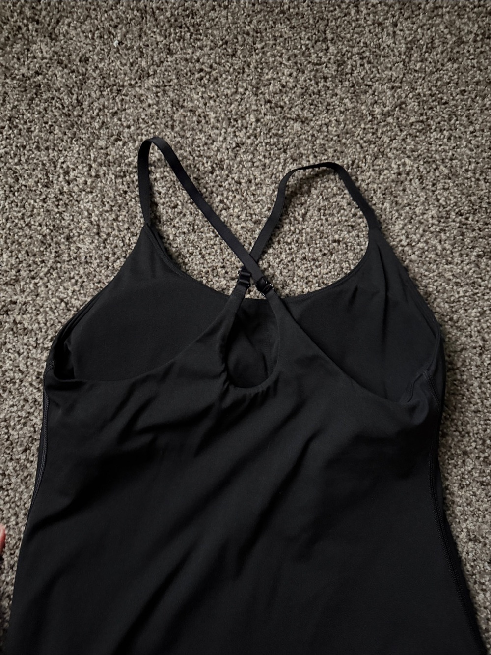 Black Tennis Dress Built-in Bra and Shorts - Picture 6 of 6